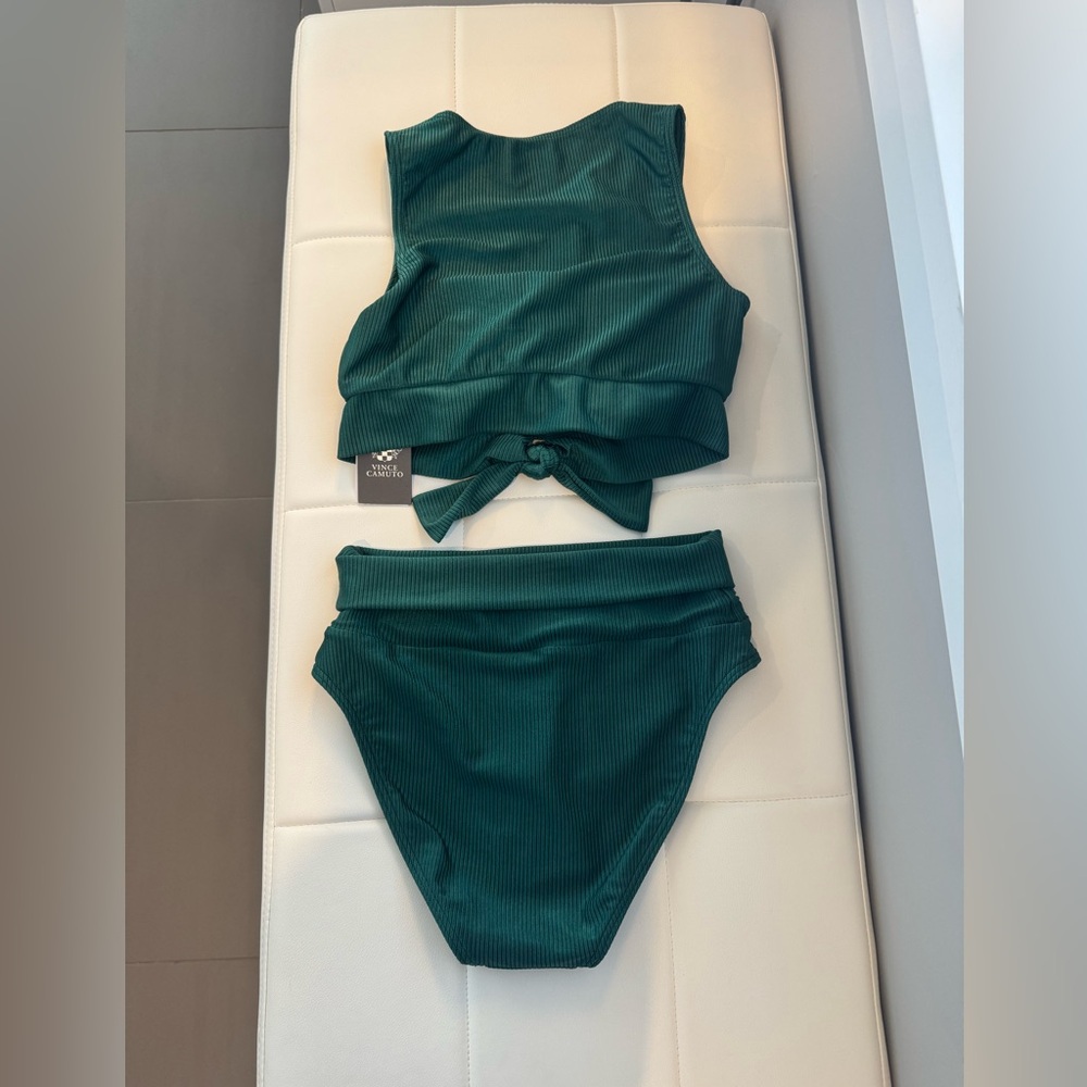 Green Ribbed Bikini Set - Picture 9 of 12